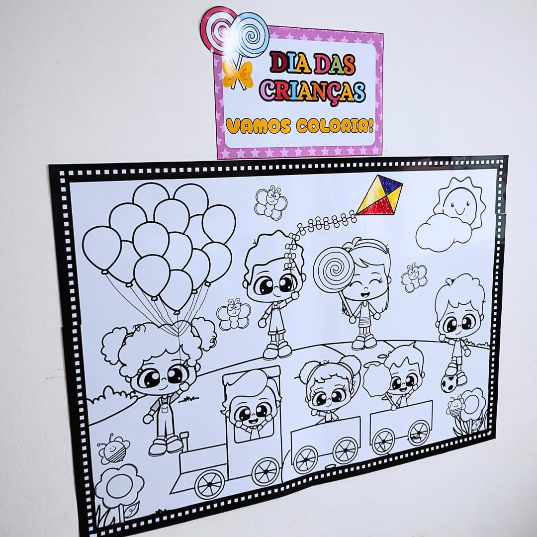 Painel Colorindo o dia das crianças