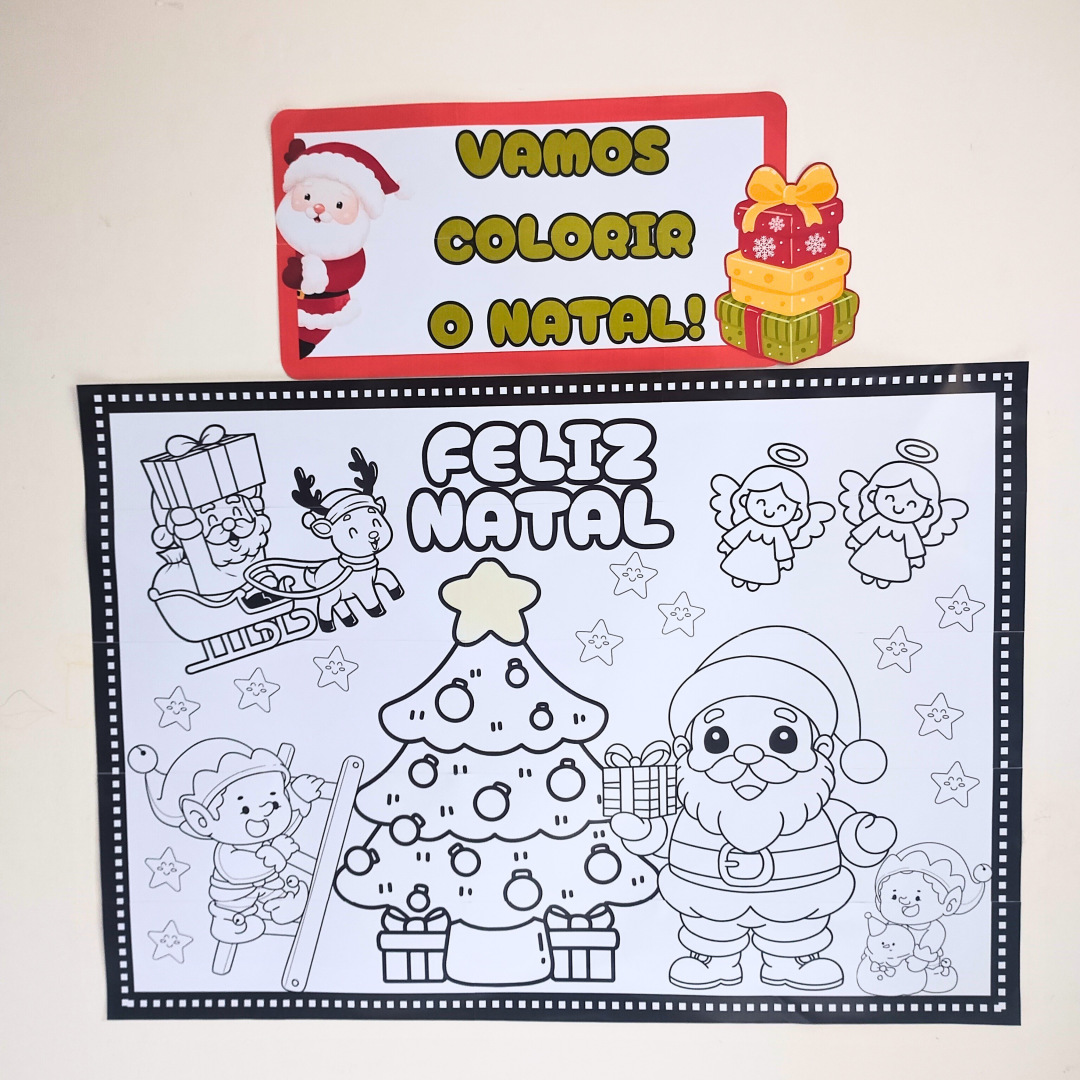 Vamos colorir o Natal