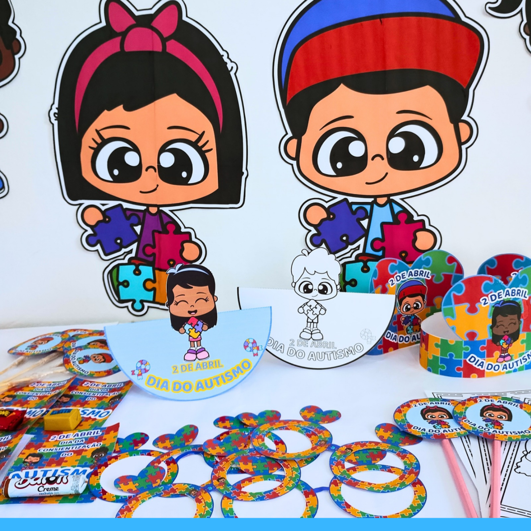 KIT COMPLETO conscientização do Autismo