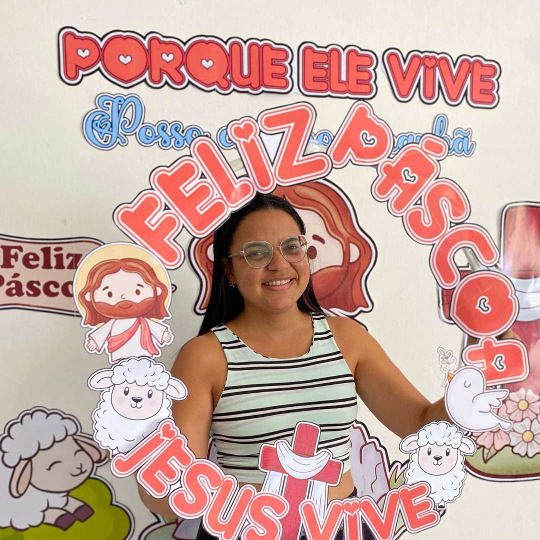 Arte para Bambolê Páscoa