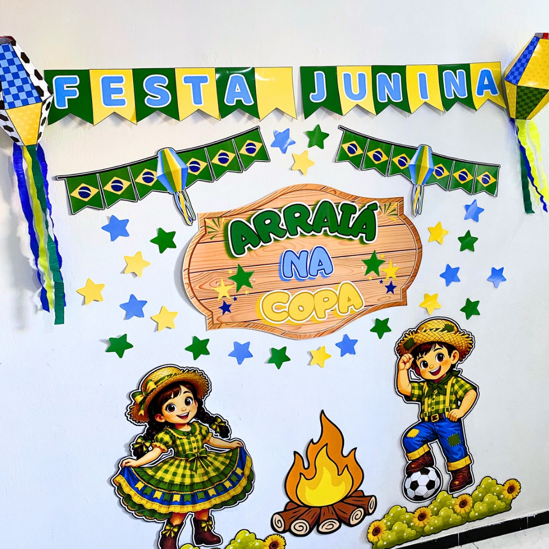 Painel Arraiá na Copa